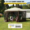 Pop Up Screen Tent Canopy with Mesh for Outdoor Camping and Backyard