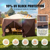 Pop Up Screen Gazebo Tent with Privacy Panels for Backyard Camping