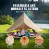 Canvas Bell Tent with Stove Jack for Family Camping