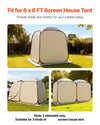 Sun Shade Cover for Screen House Tent