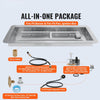 Rectangular Fire Pit Burner Pan for Outdoor Gas Fire Features