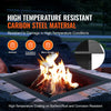 Square Fire Pit Ring Insert for Outdoor Campfire and Bonfires