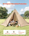 Hot Tent with Stove Jack for Winter Camping