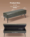Storage Ottoman Bench for Entryway and Living Room