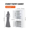 Tall Kitchen Pantry Storage Cabinet for Home Organization