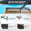 Outdoor Chaise Lounge Chair with Adjustable Positions for Patio
