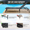 Outdoor Chaise Lounge Chairs Set for Pool and Beach