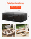 Heavy Duty Patio Furniture Cover for Large Table Sets
