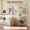 Ladder Shelf Bookcase with Open Storage for Home