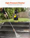 Electric Pressure Washer with Nozzles for Home and Outdoor Cleaning