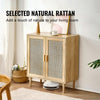Rattan Storage Cabinet Sideboard for Living Room