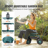 Rolling Garden Work Seat Cart with Swivel Stool for Yard Work
