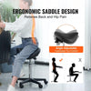 Adjustable Saddle Stool Chair with Wheels for Salon and Clinic