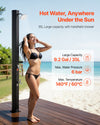 Solar Heated Outdoor Shower for Poolside