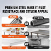 Folding Stainless Steel Prep Table with Undershelf for Kitchen and Garage