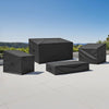 420D Oxford Fabric 4-Piece Patio Furniture Cover Set with Waterproof Coating