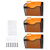 Metal Wall File Holder 3 kg Capacity Easy Install Organizer