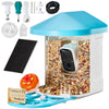 IP65 Waterproof Bird Feeder Camera with 2K HD, AI Bird Identification and Two-Way Audio