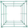 6 Pack 39.4 in 3-Tier Tomato Cages with Adjustable In-Ground Legs