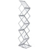 6 Pocket Foldable Literature Rack Double Sided Display for Brochures Magazines
