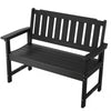 50.5 in Outdoor Bench, Supports 800 lbs, Classic Slatted Design