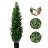 2 Pack 60 in Cedar Artificial Trees for Indoor Outdoor Use