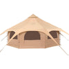 5 m Diameter Canvas Bell Tent for 8 People with Easy Setup and Durable Materials