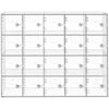 Acrylic Cell Phone Locker 20 Slots Freestanding or Wall Mounted Storage