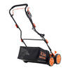15A Electric Dethatcher Scarifier 16 in 2-in-1 with Adjustable Handle and Depth Settings