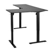 Dual Motor L-Shaped Standing Desk with Height Adjustment and Spacious Workspace