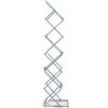 6 Pocket Foldable Literature Rack Double Sided Display for Brochures Magazines