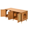 47.2x19.7x21.7in Cat Litter Box Furniture Hidden Rest Area Storage