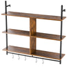 38H Metal Pipe Shelf with 12H Tiers for Easy Organization and Flexible Use