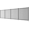 4x12ft Pool Safety Fence with Stainless Steel Frame and Teslin Mesh