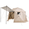 12x12ft 3-in-1 Pop Up Gazebo Tent with 360¡ã Ventilation and Wind-Resistant Structure
