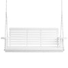 67x28x23.6 in Classic Wood and Metal Porch Swing for 2-3 People