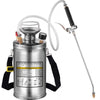 1.5 Gal Stainless Steel Hand Pump Sprayer with Adjustable Nozzle and Pressure Gauge