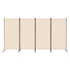4 Panel Room Divider Screen 136.4 x 72.4 x 20.4 in Easy Assembly Privacy Solution