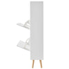 15 mm Shoe Organizer Cabinet with 2 Flip Drawers and Real Wood Legs