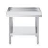 24 in W x 28 in D x 26 in H Stainless Steel Work Table with Adjustable Shelves