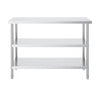18 x 48 x 34 in Stainless Steel Work Table with 3-Tier Storage