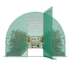 19.36x9.68x7.38 ft Walk-In Greenhouse Tunnel for Home Gardens and Farms