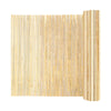 6ft High Bamboo Slat Fencing Roll - Natural Moso Bamboo for Outdoor Use