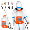 4 Gal Electric Backpack Sprayer with 8 Nozzles and Adjustable Wand
