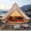 6 m Diameter Bell Tent with Rain Cap, Stakes, Hammer, and Storage Bags