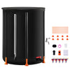 66 Gal Collapsible Rain Barrel with 3 Outlet Valves and Garden Tags