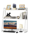 37.4 in x 12.6 in x 35.4 in Desktop Bookshelf Organizer for Home Office