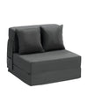Foldable Sofa Bed Chair with Ergonomic Support and Washable Cover