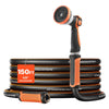 Heavy Duty Rubber Garden Hose with Nozzle