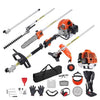 52CC 2-Stroke Gas Hedge Trimmer 6-in-1 Multi-Function Tool Set